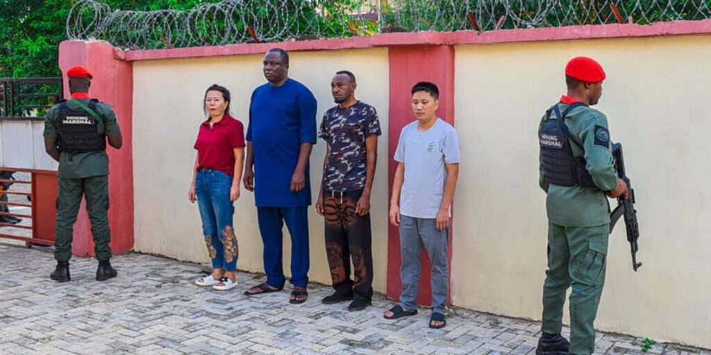 Senior Nigerian police officer arrested after helping Chinese illegal miners escape